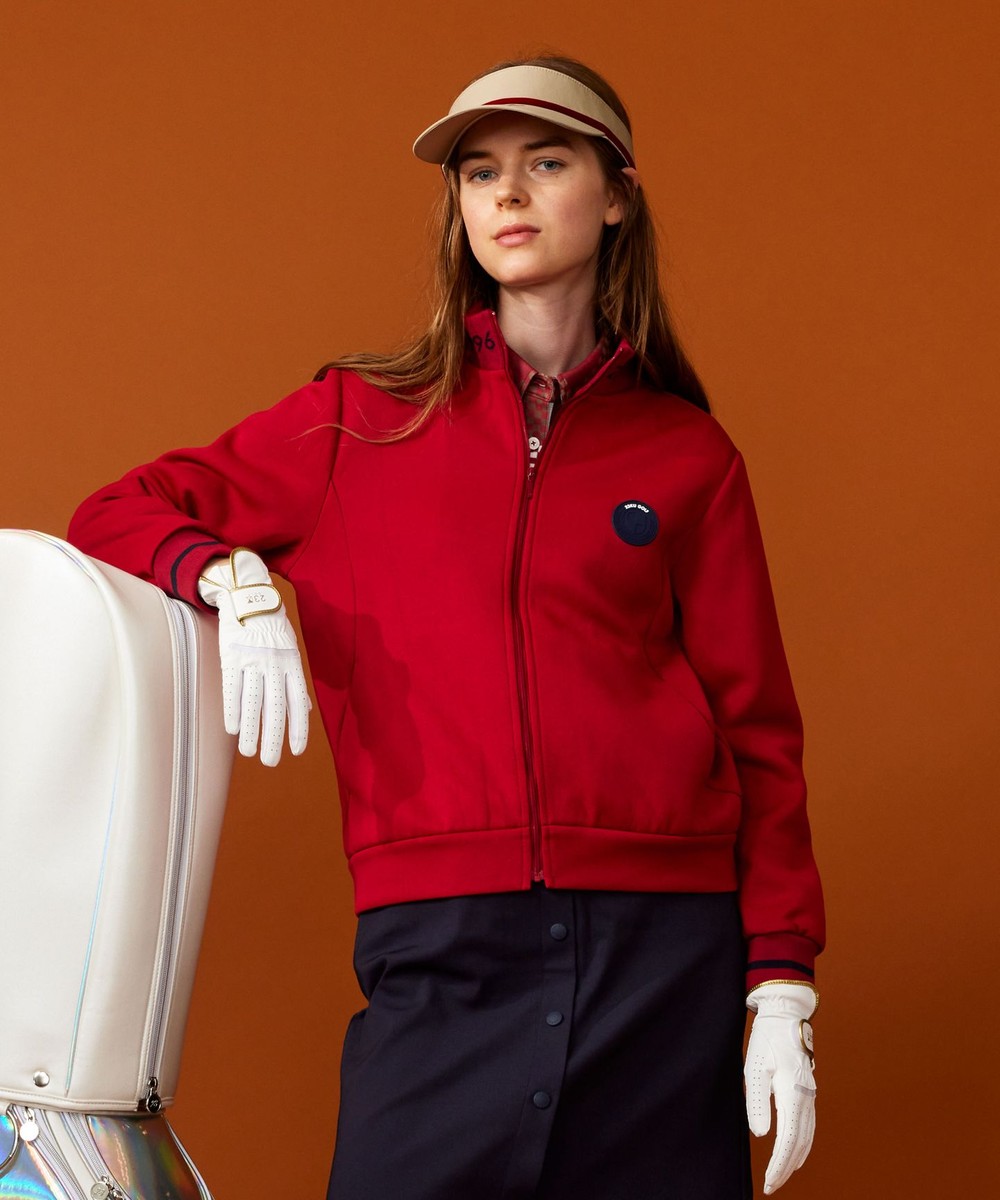 【オンワード】 23区GOLF>トップス 【WOMEN】ロゴ衿 スタンドブルゾン ワイン 2 レディース 【オンワード】 23区GOLF>トップス 【WOMEN】ロゴ衿 スタンドブルゾン ワイン 2 レディース