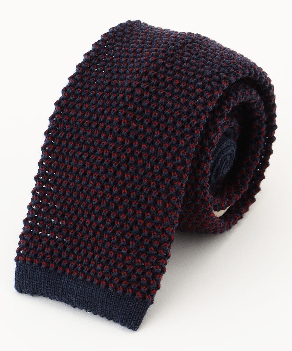 【オンワード】 J.PRESS MEN>スーツ/ネクタイ 【J.PRESS KNIT TIE COLLECTION】無地 ニットネクタイ ワイン F メンズ