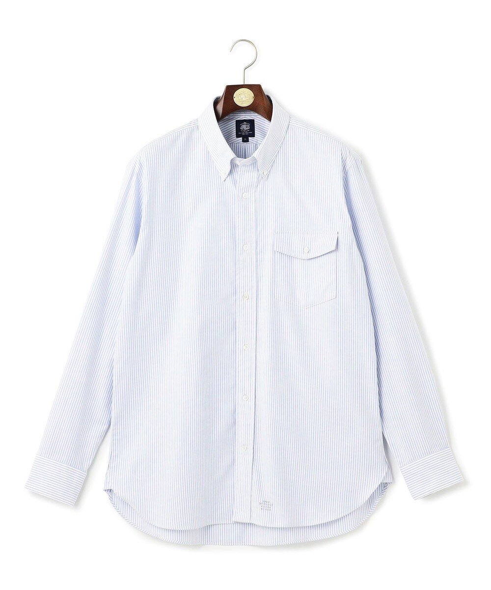 【オンワード】 J.PRESS MEN>トップス 【KING SIZE】【定番 / 不変の品格】アービング キャンディーストライプ シャツ / ボタンダウン ダルブルー 2L メンズ