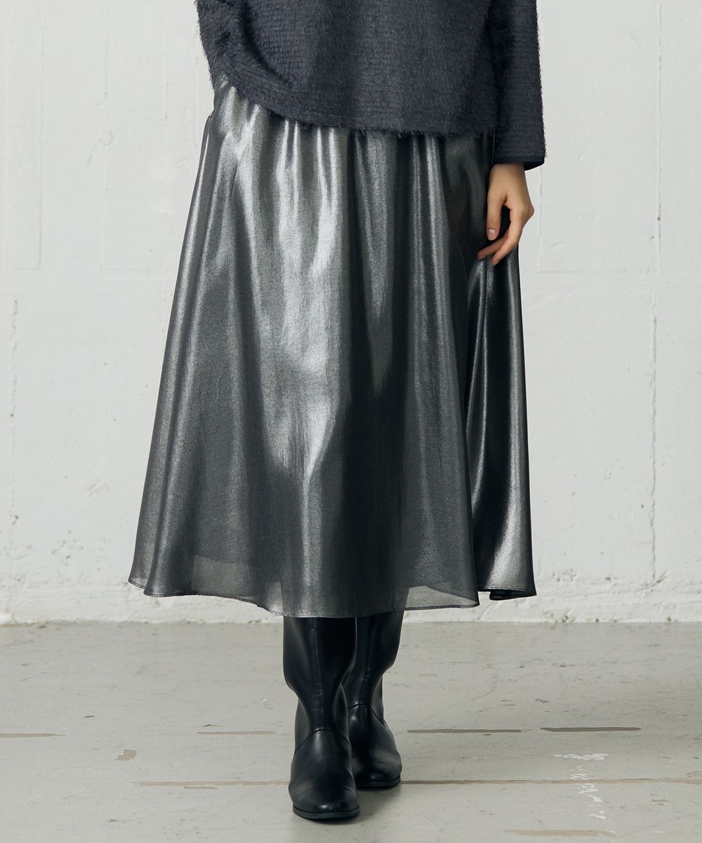 【オンワード】 自由区 S(小さいサイズ)>スカート 【カタログ掲載・洗える】シャイニーギャザー スカート ブラック 32 レディース 【オンワード】 自由区 S(小さいサイズ)>スカート 【カタログ掲載・洗える】シャイニーギャザー スカート ブラック 32 レディース