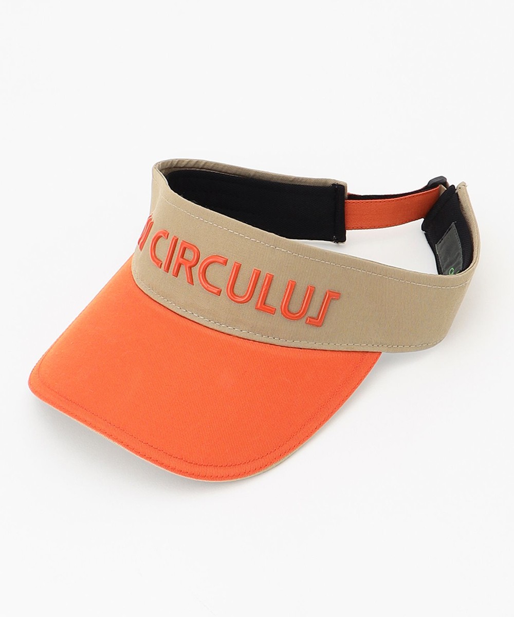 PW CIRCULUS>帽子 【UNISEX】ロゴ サンバイザー ベージュ F メンズ 【送料無料】