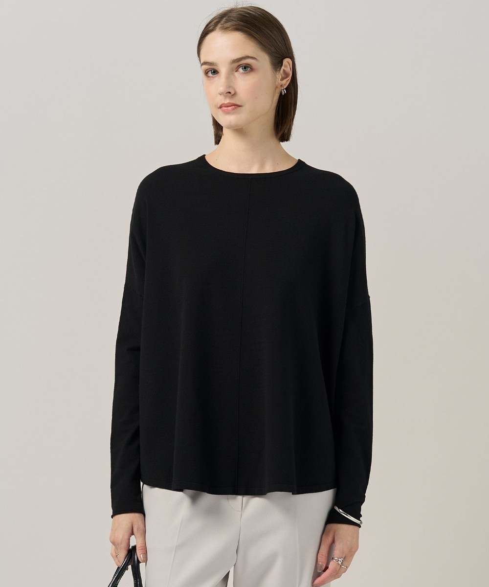 【オンワード】 ICB L(大きいサイズ)>トップス 【洗える】ヴィスコースワイド プルオーバー ブラック L レディース 【オンワード】 ICB L(大きいサイズ)>トップス 【洗える】ヴィスコースワイド プルオーバー ブラック L レディース