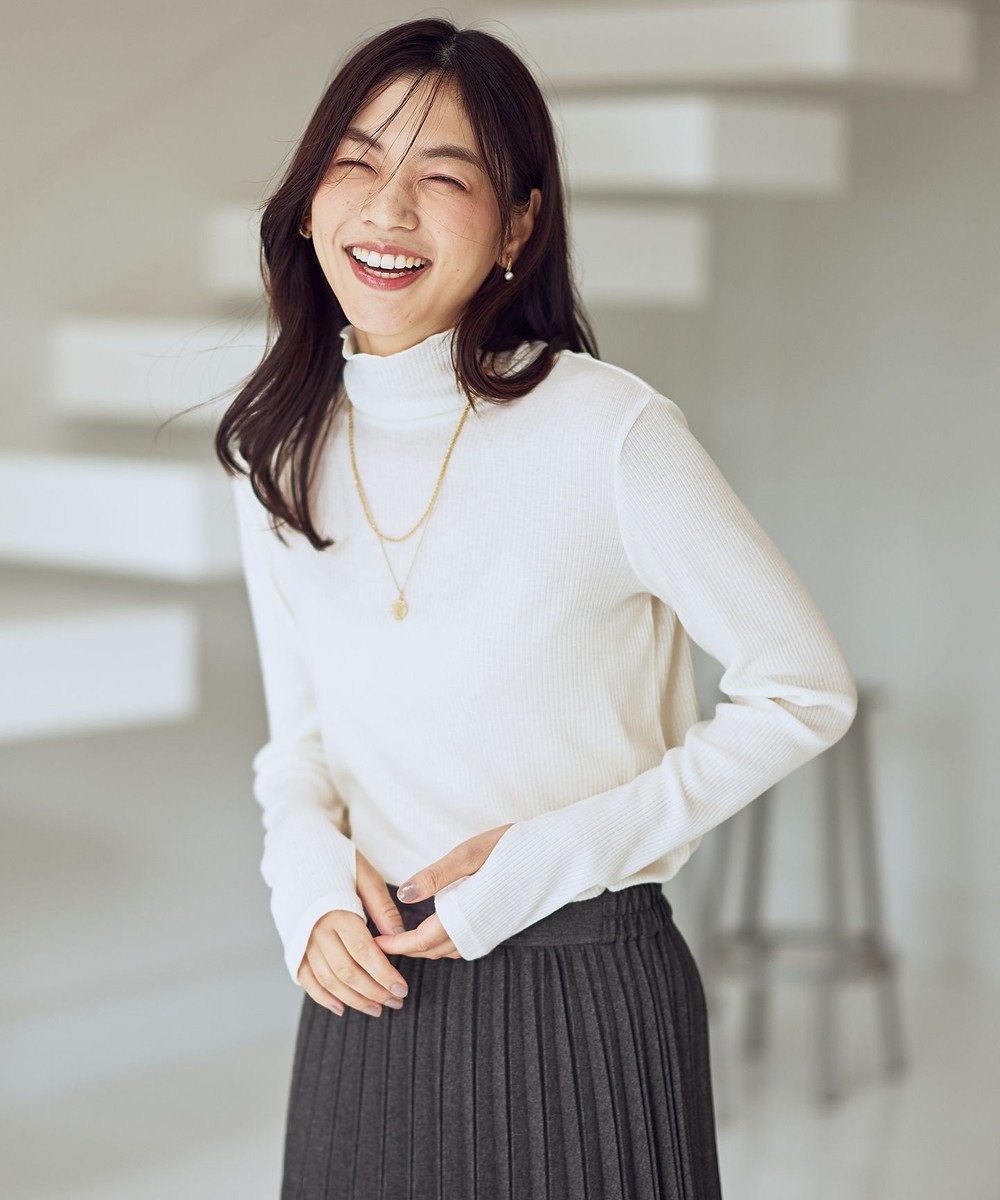 【オンワード】 ANY L>トップス 【洗濯機可】シアーリブタートル エクリュ XL レディース 【オンワード】 ANY L>トップス 【洗濯機可】シアーリブタートル エクリュ XL レディース