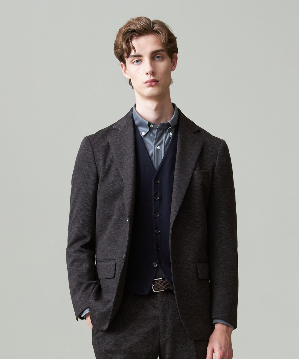 【オンワード】 J.PRESS MEN>ジャケット/アウター 【セットアップ対応】SOFAニット ハイグレードジャージ ジャケット ダークブラウン BL メンズ 【オンワード】 J.PRESS MEN>ジャケット/アウター 【セットアップ対応】SOFAニット ハイグレードジャージ ジャケット ダークブラウン BL メンズ