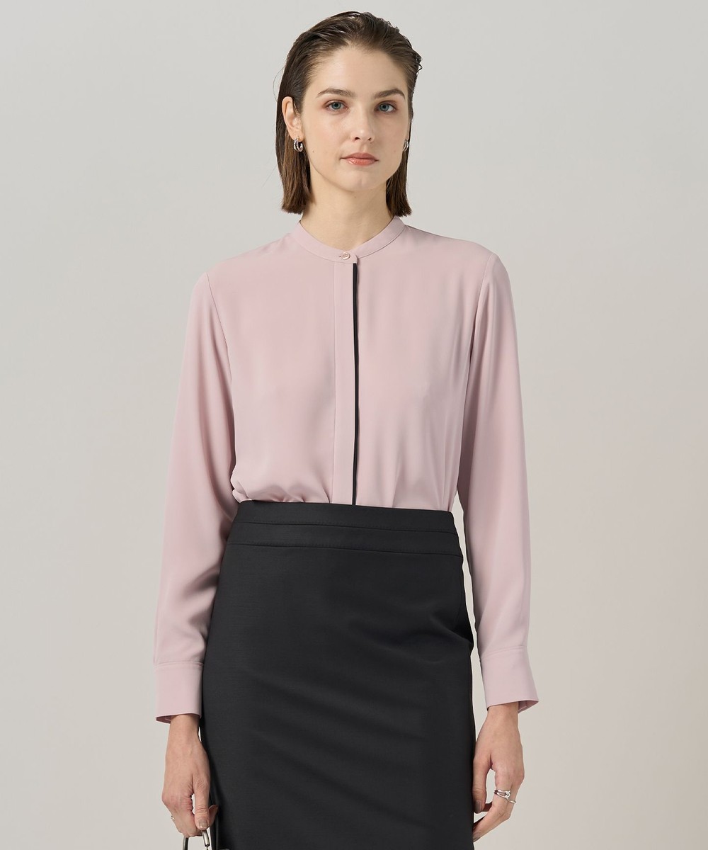 【オンワード】 ICB>トップス 【新色追加・WEB限定カラーあり・接触冷感・UVケア・速乾・洗える】BackSatinAmunzen バンドカラーブラウス ヘイズピンク M レディース 【オンワード】 ICB>トップス 【新色追加・WEB限定カラーあり・接触冷感・UVケア・速乾・洗える】BackSatinAmunzen バンドカラーブラウス ヘイズピンク M レディース