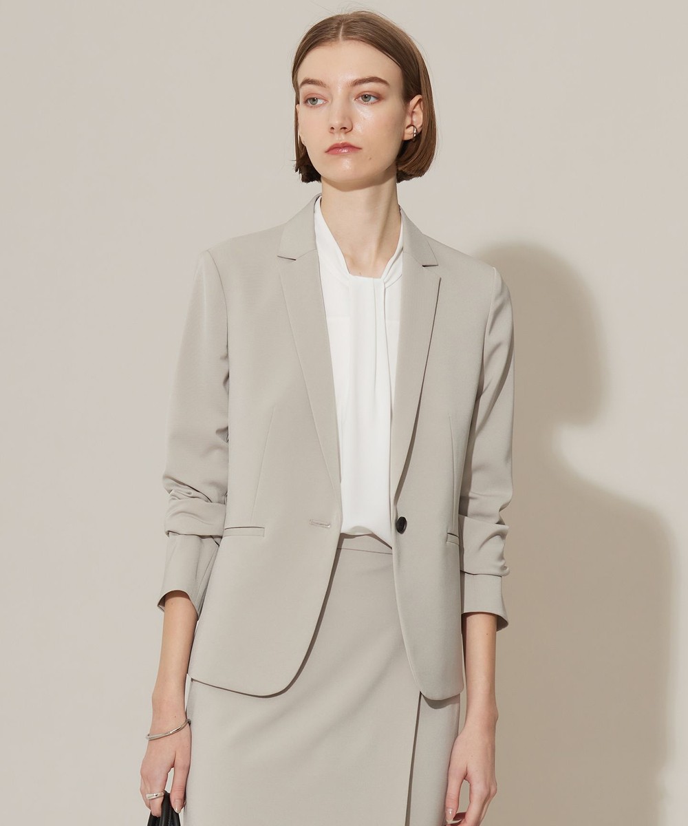 【オンワード】 ICB>ジャケット/アウター 【新色追加・防シワ・速乾・洗える】Fied テーラードジャケット グレージュ 0 レディース 【オンワード】 ICB>ジャケット/アウター 【新色追加・防シワ・速乾・洗える】Fied テーラードジャケット グレージュ 0 レディース