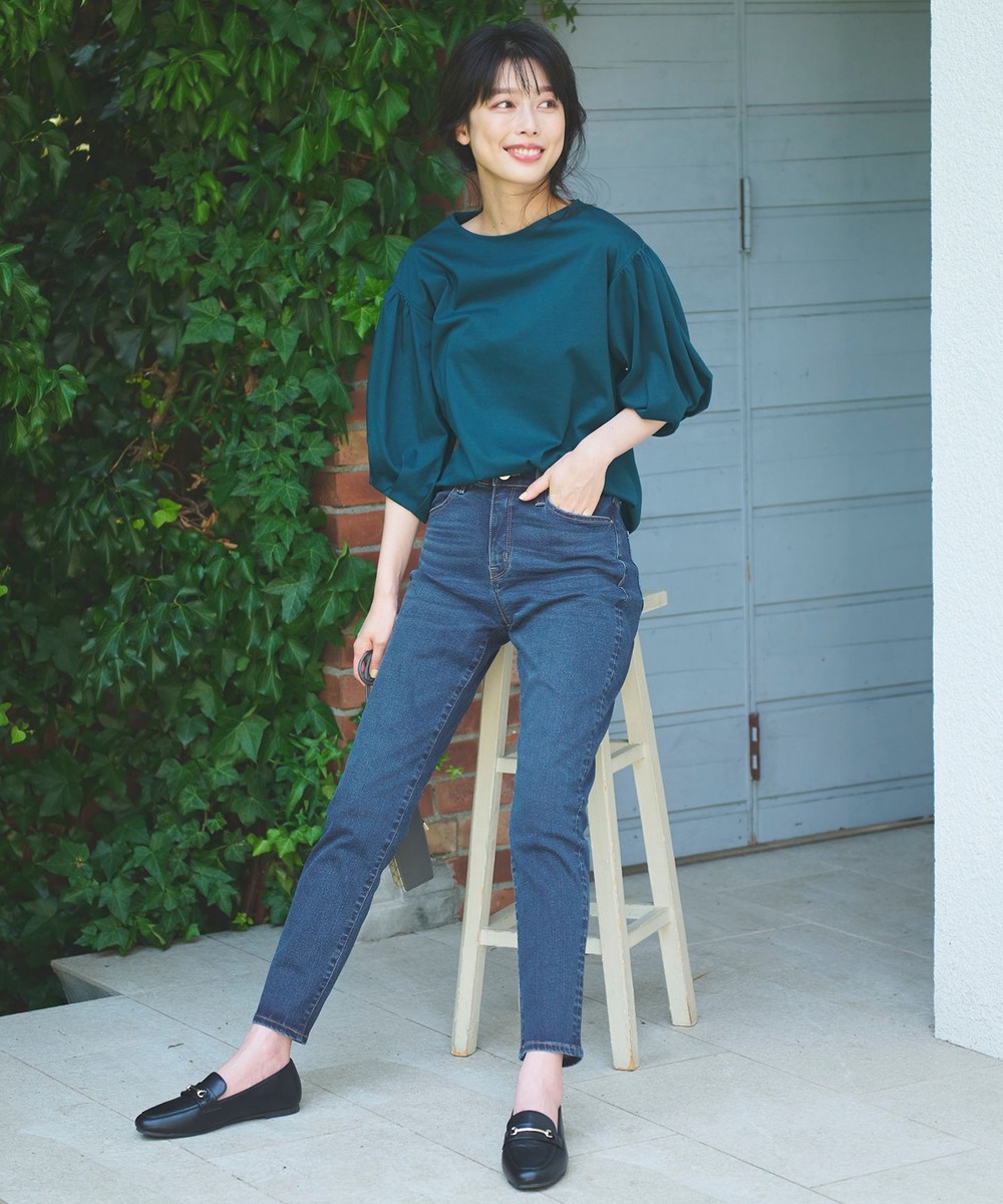 【オンワード】 ANY>パンツ 【ストレッチ/洗濯機可】スタイルアップスキニーデニム フェードインディゴ 1 レディース 【オンワード】 ANY>パンツ 【ストレッチ/洗濯機可】スタイルアップスキニーデニム フェードインディゴ 1 レディース