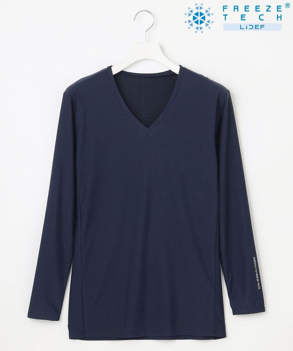 【オンワード】 23区GOLF>トップス 【MEN】氷撃シリーズ【冷感/吸水速乾/UVケア】Vネック インナー ネイビー LL メンズ 【オンワード】 23区GOLF>トップス 【MEN】氷撃シリーズ【冷感/吸水速乾/UVケア】Vネック インナー ネイビー LL メンズ