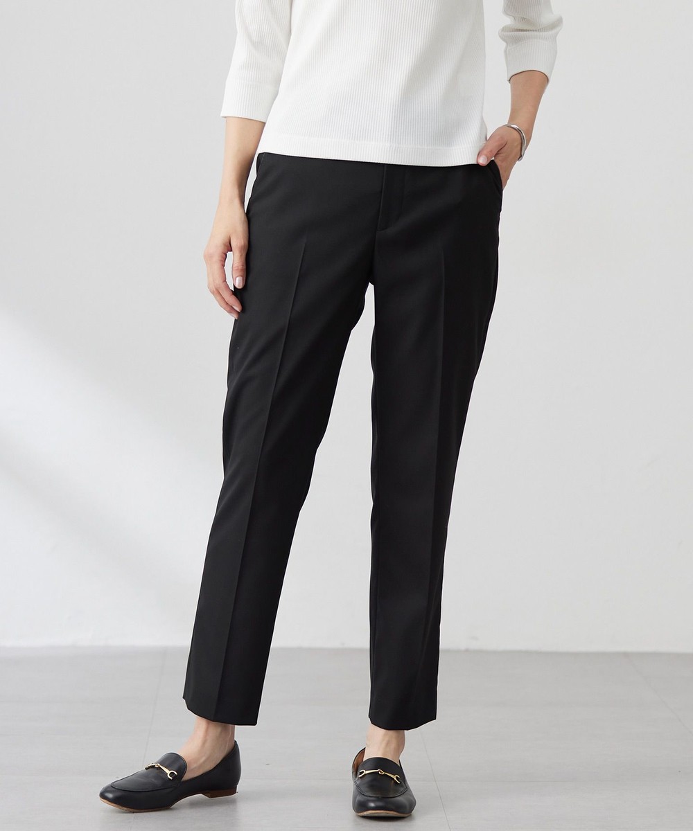 【オンワード】 J.PRESS LADIES>パンツ 【洗える】CARREMAN 2WAY テーパード パンツ ブラック 13 レディース 【オンワード】 J.PRESS LADIES>パンツ 【洗える】CARREMAN 2WAY テーパード パンツ ブラック 13 レディース