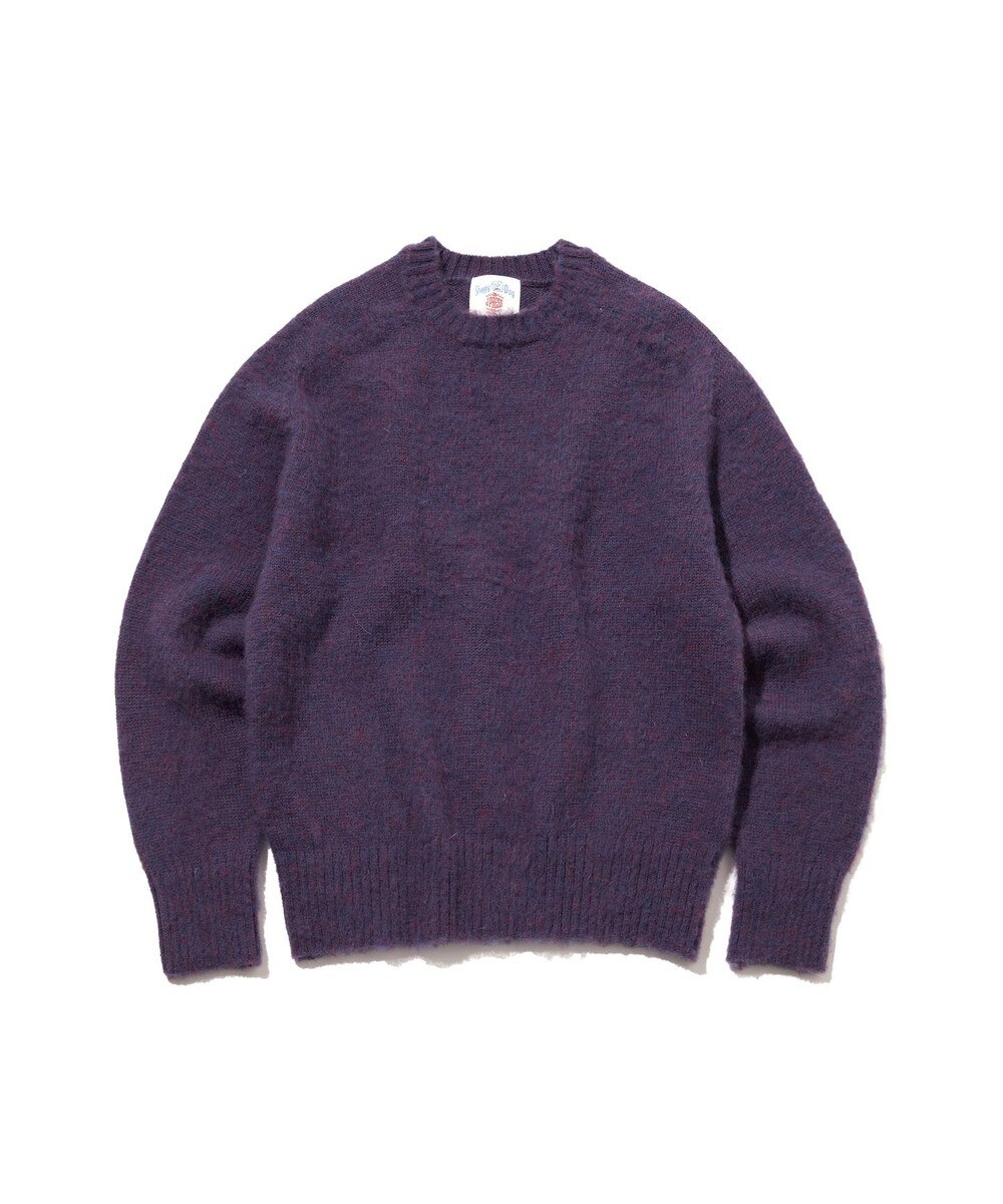 【オンワード】 J.PRESS MEN>トップス 【J.PRESS ORIGINALS】Shaggy Dog Crew Neck Sweater / Japan Made パープル S メンズ