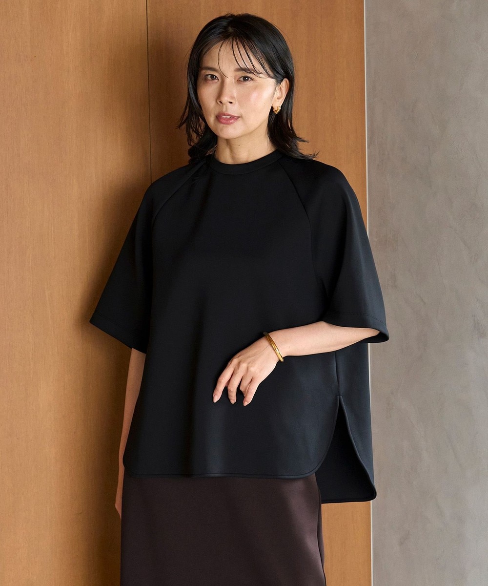 【オンワード】 UNFILO>トップス 【接触冷感/UVカット】BEAUTY FORM JERSEY Light バックZIPトップス ブラック M レディース 【オンワード】 UNFILO>トップス 【接触冷感/UVカット】BEAUTY FORM JERSEY Light バックZIPトップス ブラック M レディース