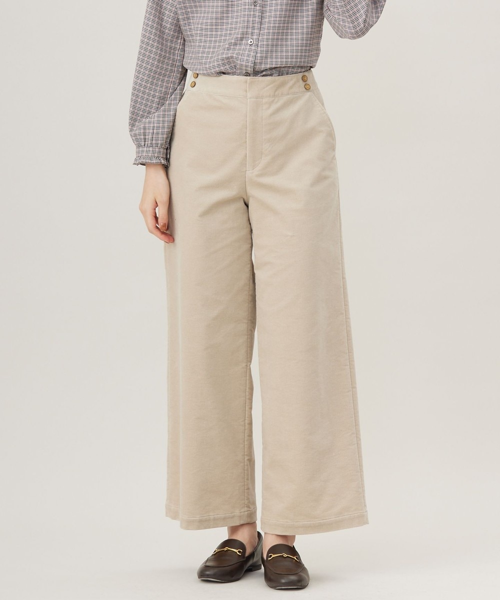 【オンワード】 J.PRESS LADIES L(大きいサイズ)>パンツ 【洗える】ハイブリッドAIRDUROY ワイド パンツ ベージュ T15 レディース 【オンワード】 J.PRESS LADIES L(大きいサイズ)>パンツ 【洗える】ハイブリッドAIRDUROY ワイド パンツ ベージュ T15 レディース