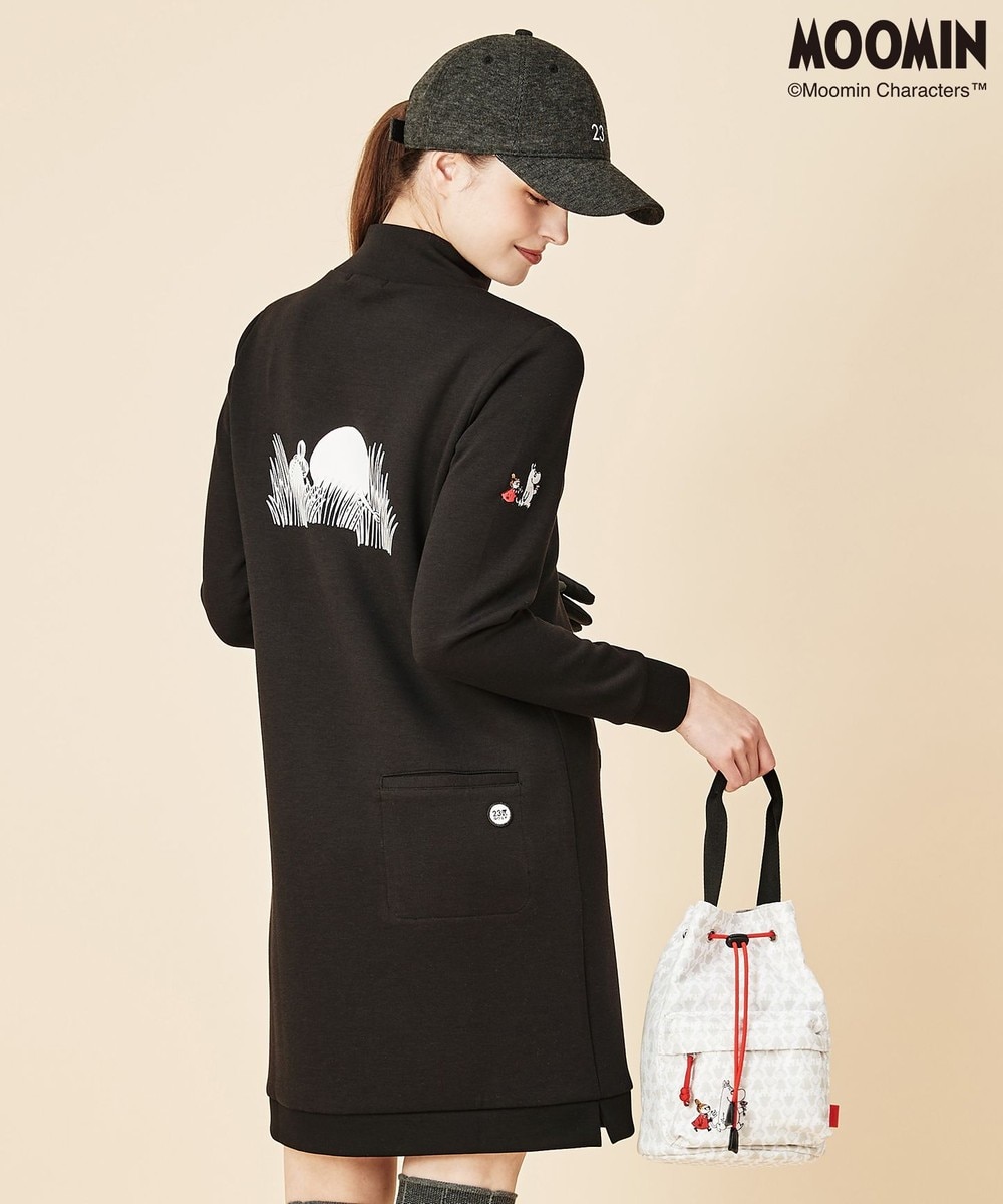 【オンワード】 23区GOLF>ワンピース 【MOOMIN】【WOMEN】【WEB & 一部店舗限定】ムーミンコラボ モックネックワンピース ブラック ML レディース 【送料無料】