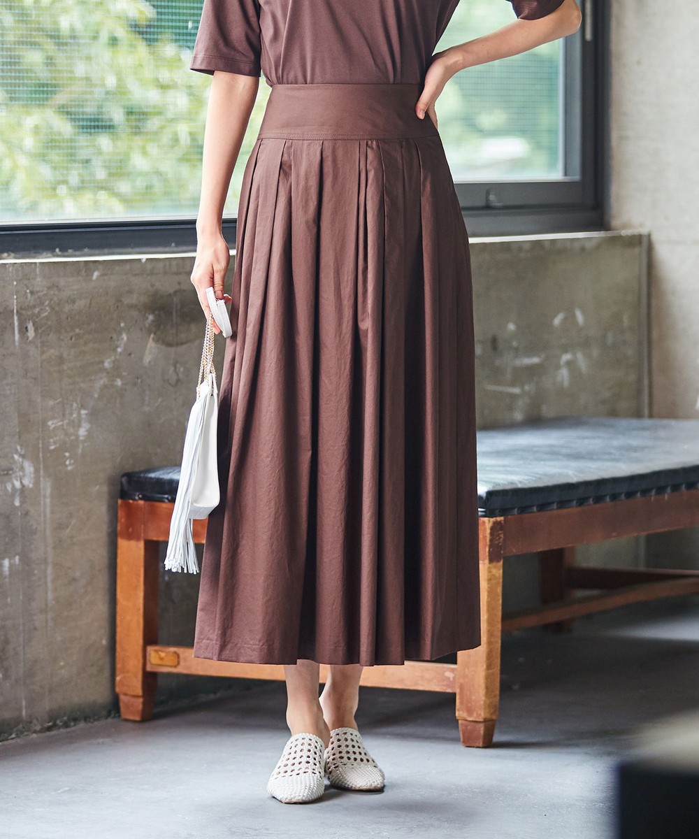 【オンワード】 ICB>スカート 【マガジン掲載】 Sundial スカート(番号CH28) ライトオレンジ 2 レディース 【送料無料】