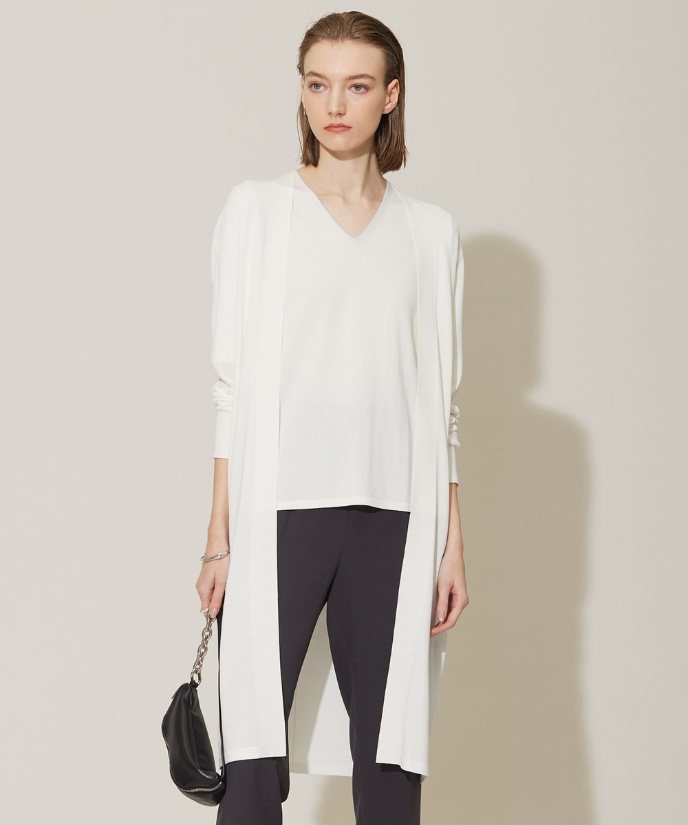 【オンワード】 ICB>トップス 【WEB限定カラーあり・接触冷感・UVケア・洗える】 シンセティックハイゲージ ロングカーディガン オフホワイト S レディース 【オンワード】 ICB>トップス 【WEB限定カラーあり・接触冷感・UVケア・洗える】 シンセティックハイゲージ ロングカーディガン オフホワイト S レディース