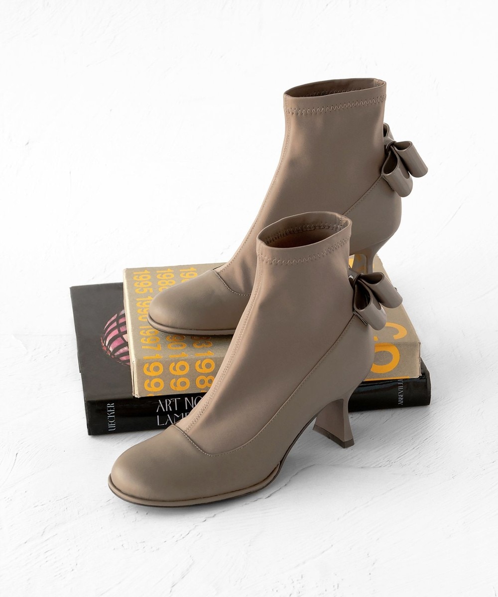 【オンワード】 TOCCA>シューズ BACK RIBBON SHORTBOOTS ショートブーツ ベージュ 38 レディース 【オンワード】 TOCCA>シューズ BACK RIBBON SHORTBOOTS ショートブーツ ベージュ 38 レディース