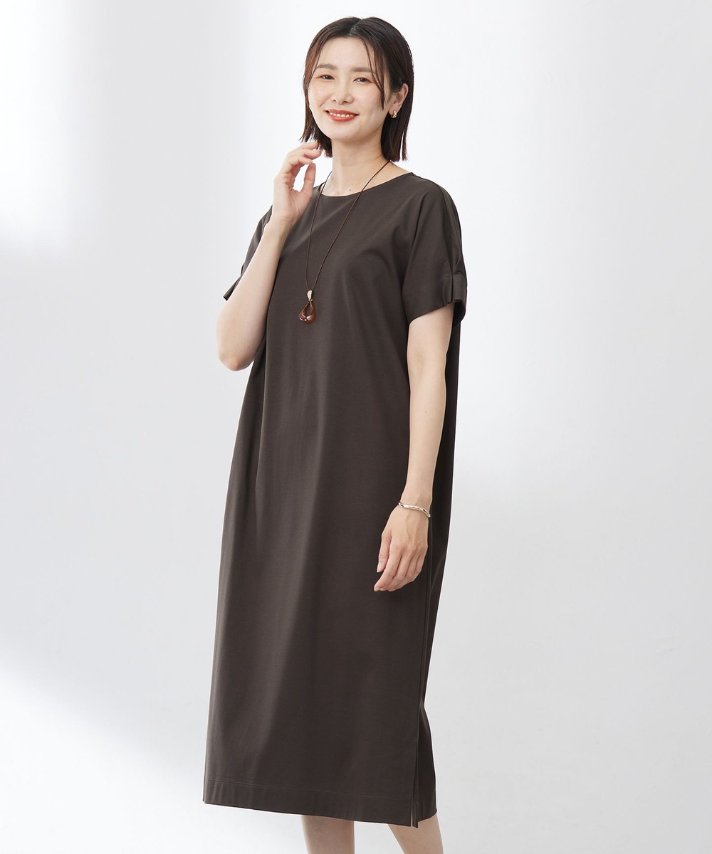 【オンワード】 J.PRESS LADIES>ワンピース 【WEB限定カラーあり・洗える】コットンスムース ドルマンスリーブ ワンピース ダークブラウン 11 レディース 【オンワード】 J.PRESS LADIES>ワンピース 【WEB限定カラーあり・洗える】コットンスムース ドルマンスリーブ ワンピース ダークブラウン 11 レディース