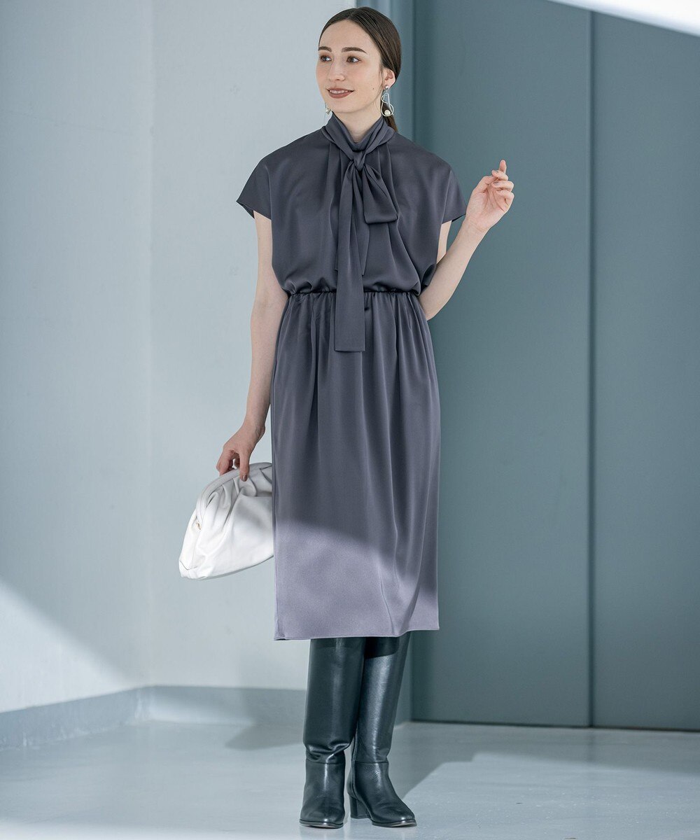 【オンワード】 自由区 L>スカート 【接触冷感・UVケア・吸水速乾/セットアップ対応】シルクストレッチ スカート ベージュ 46 レディース 【送料無料】