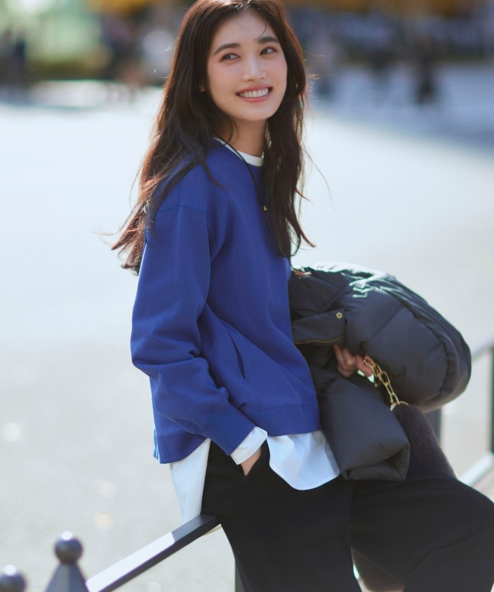 【オンワード】 23区 S(小さいサイズ)>トップス 【WEB & 一部店舗限定カラーあり/Oggi2月号掲載】カラー スウェット サファイア(9月) 32 レディース 【オンワード】 23区 S(小さいサイズ)>トップス 【WEB & 一部店舗限定カラーあり/Oggi2月号掲載】カラー スウェット サファイア(9月) 32 レディース