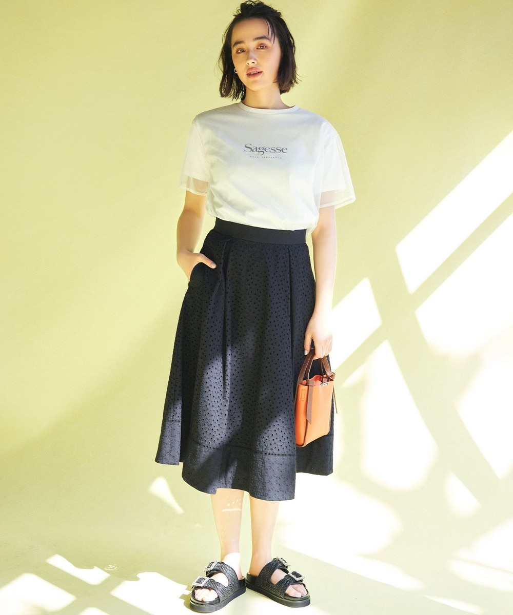 【オンワード】 組曲>スカート エンブロイダリーレース スカート ブラック 1 レディース 【オンワード】 組曲>スカート エンブロイダリーレース スカート ブラック 1 レディース