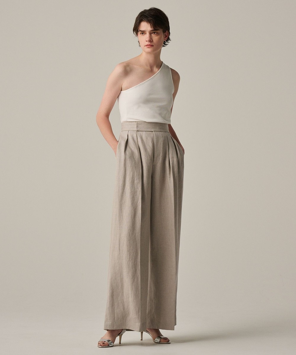 【オンワード】 uncrave>パンツ ヘリンボーン リネン ワイドパンツ(uncrave WHITE) フラックスA 0 レディース 【オンワード】 uncrave>パンツ ヘリンボーン リネン ワイドパンツ(uncrave WHITE) フラックスA 0 レディース