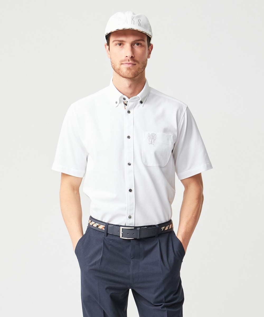 【オンワード】 DAKS GOLF>トップス 【MEN】アロフトUVケアカノコシャツ サックスブルー M メンズ 【送料無料】