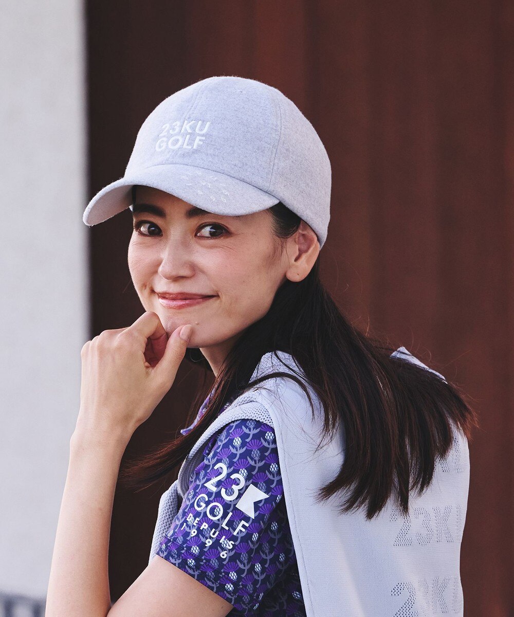 【オンワード】 23区GOLF>帽子 【UNISEX】３ＷＡＹキャップ ライトグレー F メンズ