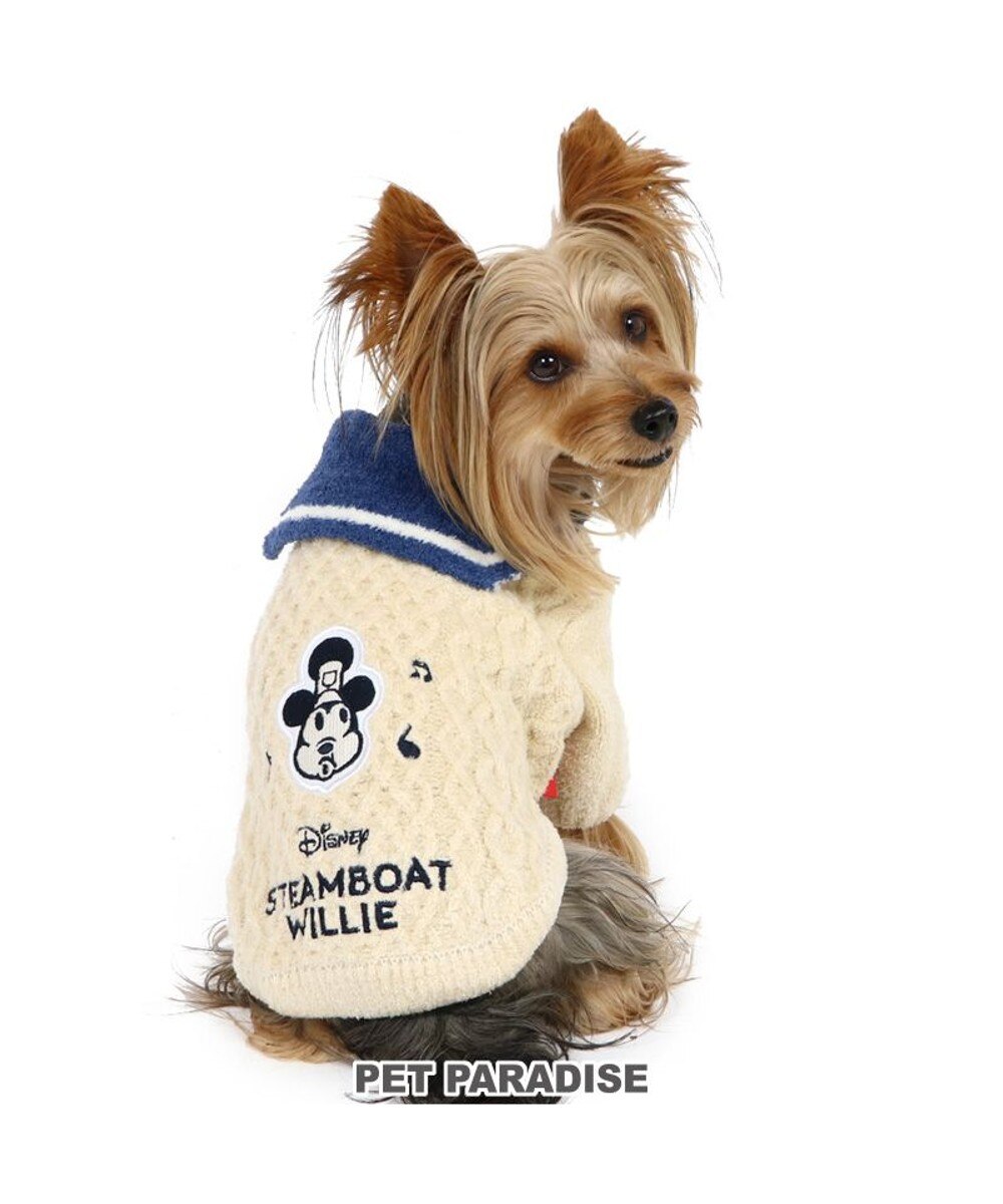 PET PARADISE>ペットグッズ 犬 服 ディズニー ミッキーマウス ニット 【小型犬】 リッチ もこもこ 紺（ネイビー・インディゴ） ＤＳＳ