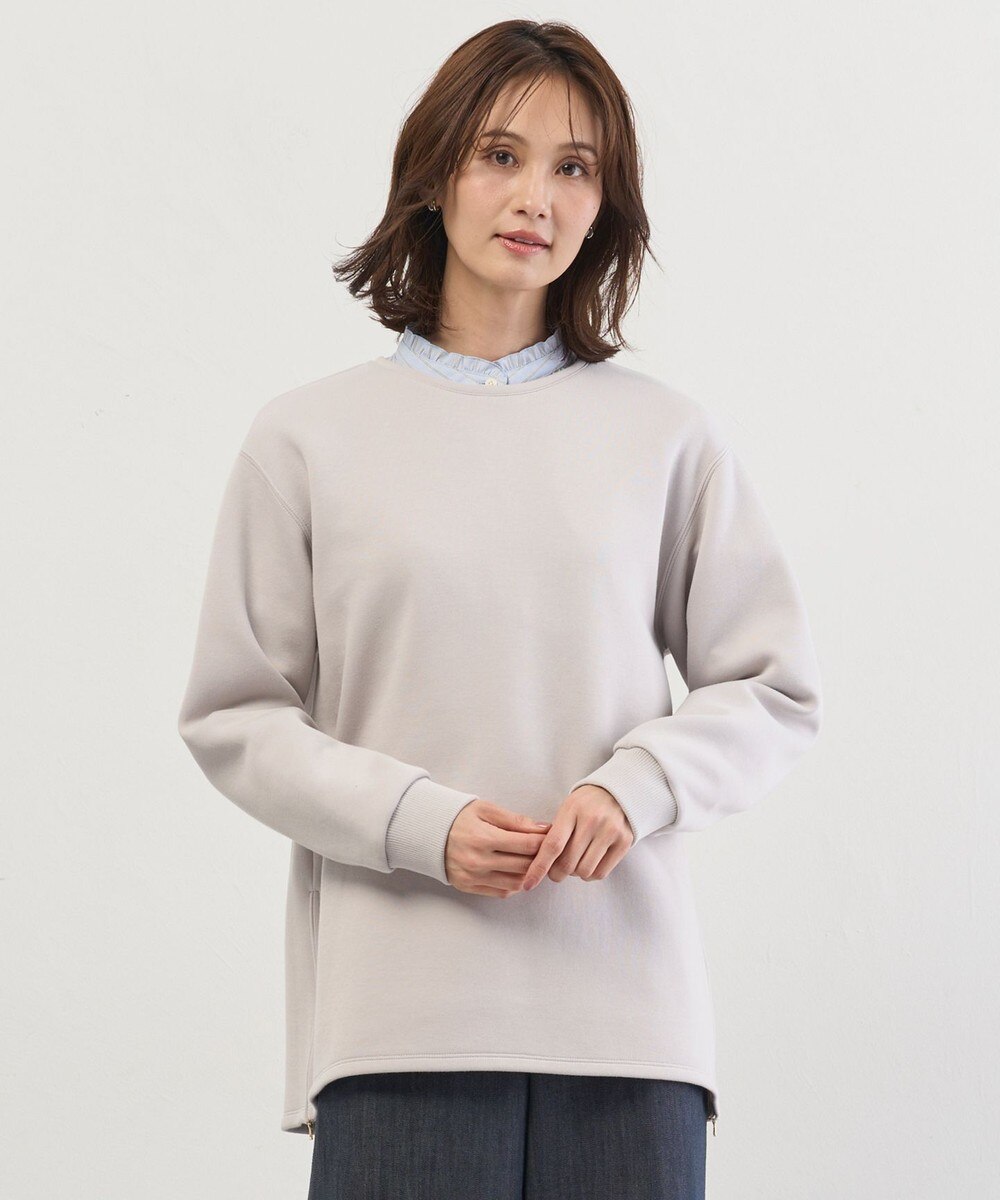 超オーバー「 ゆったり。」 スウェット レディース トレーナー トップス 体型カバー チュニック 大きいサイズ 無地 ドルマンスリーブ スエット  プルオーバー ビッグ ロング ドロップショルダー ビッグシルエット ゆる ぽわん袖 長袖 白 秋 夏 HUG.U – HUG.U（ハグユー） AURUZA スウェットシャツ 女性用 長袖 クルーネック スウェットシャツ レディース カジュアル ルーズフィット プルオーバー