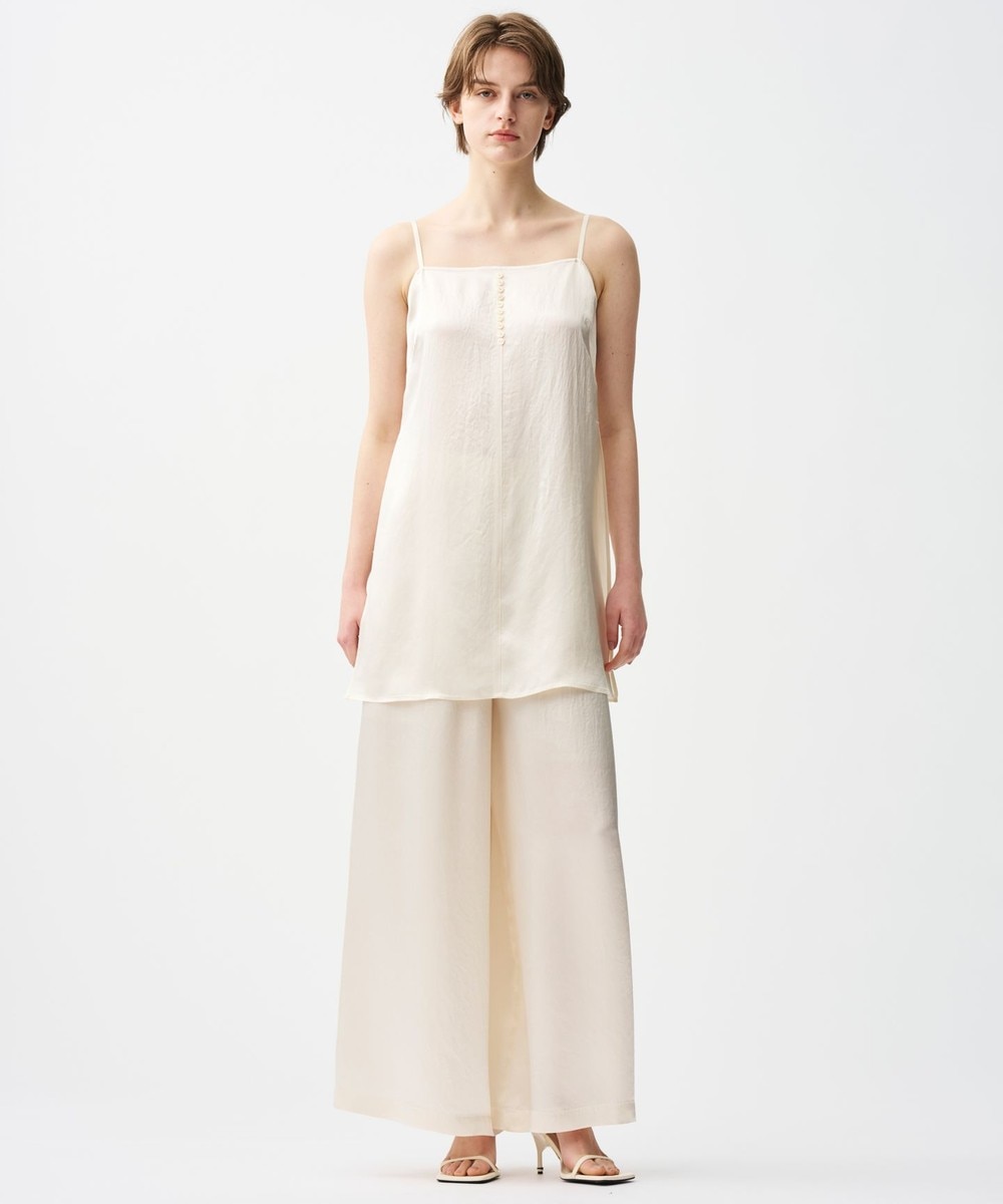 【オンワード】 uncrave>パンツ 【手洗い可】アセテートヴィンテージサテン ワイドパンツ エクリュ 1 レディース 【オンワード】 uncrave>パンツ 【手洗い可】アセテートヴィンテージサテン ワイドパンツ エクリュ 1 レディース