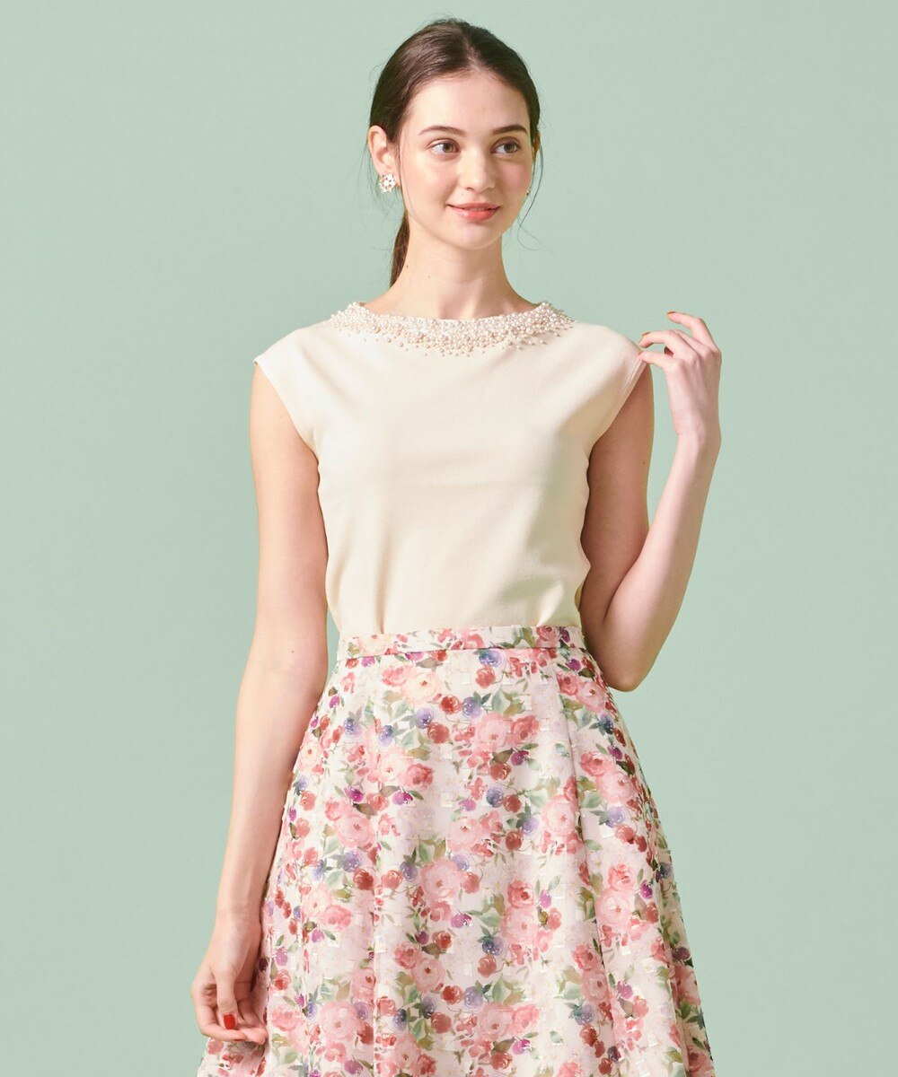 【オンワード】 TOCCA>トップス 【洗える!】BLOSSOM ENSEMBLE PULLOVER プルオーバー アイボリー XS レディース 【送料無料】