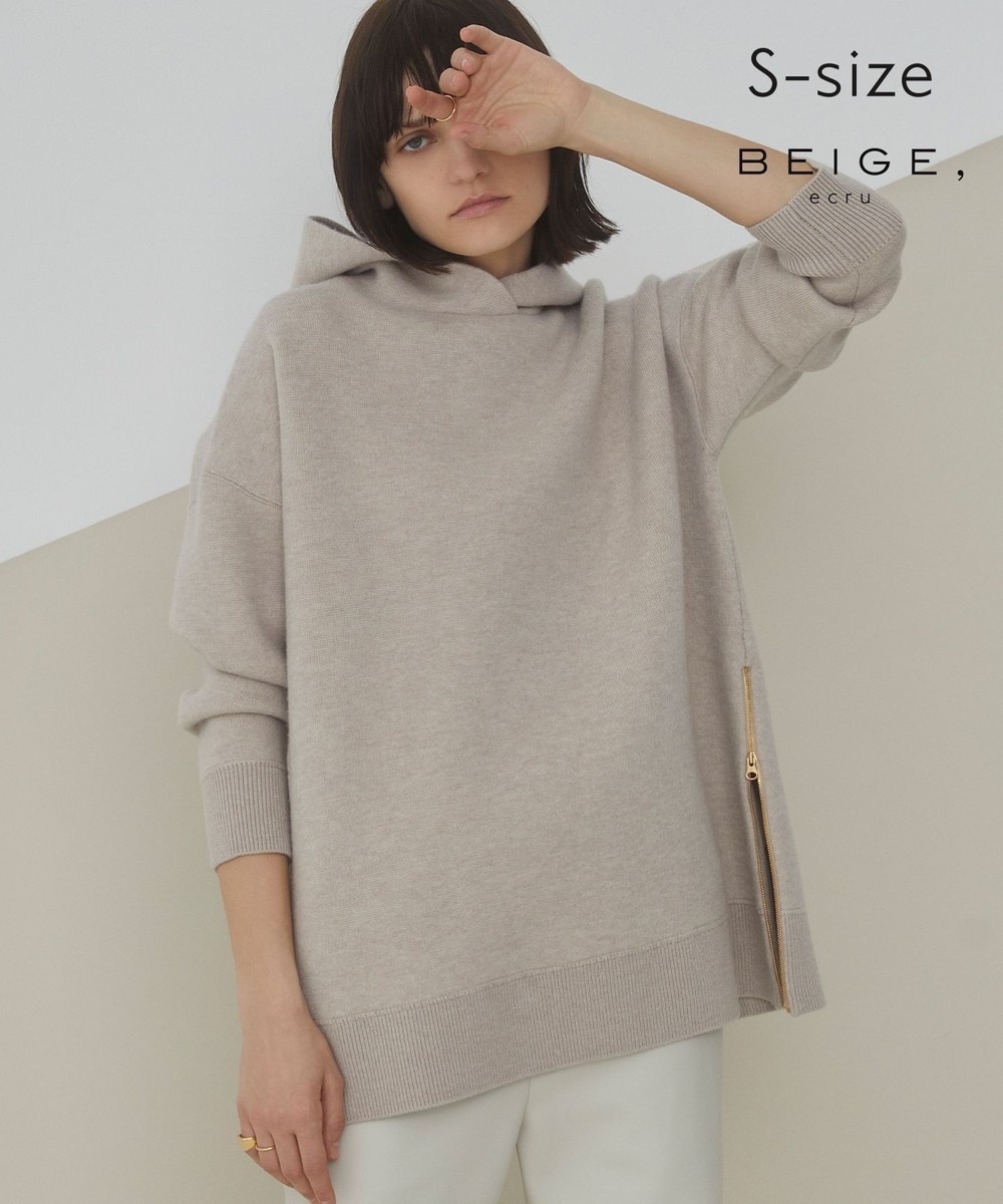 【オンワード】 BEIGE，>トップス 【S-size・限定色あり】LIEUCHZ / ニットフ―ディー Charcoal 32 レディース 【送料無料】