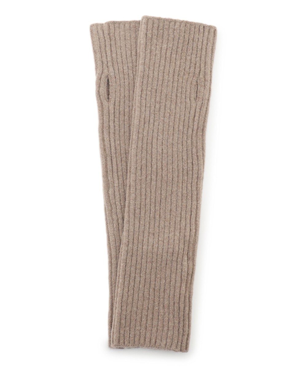 【オンワード】 UNFILO>ファッション雑貨 【WEB/一部店舗限定】ふわふわニット アームウォーマー モカ F レディース