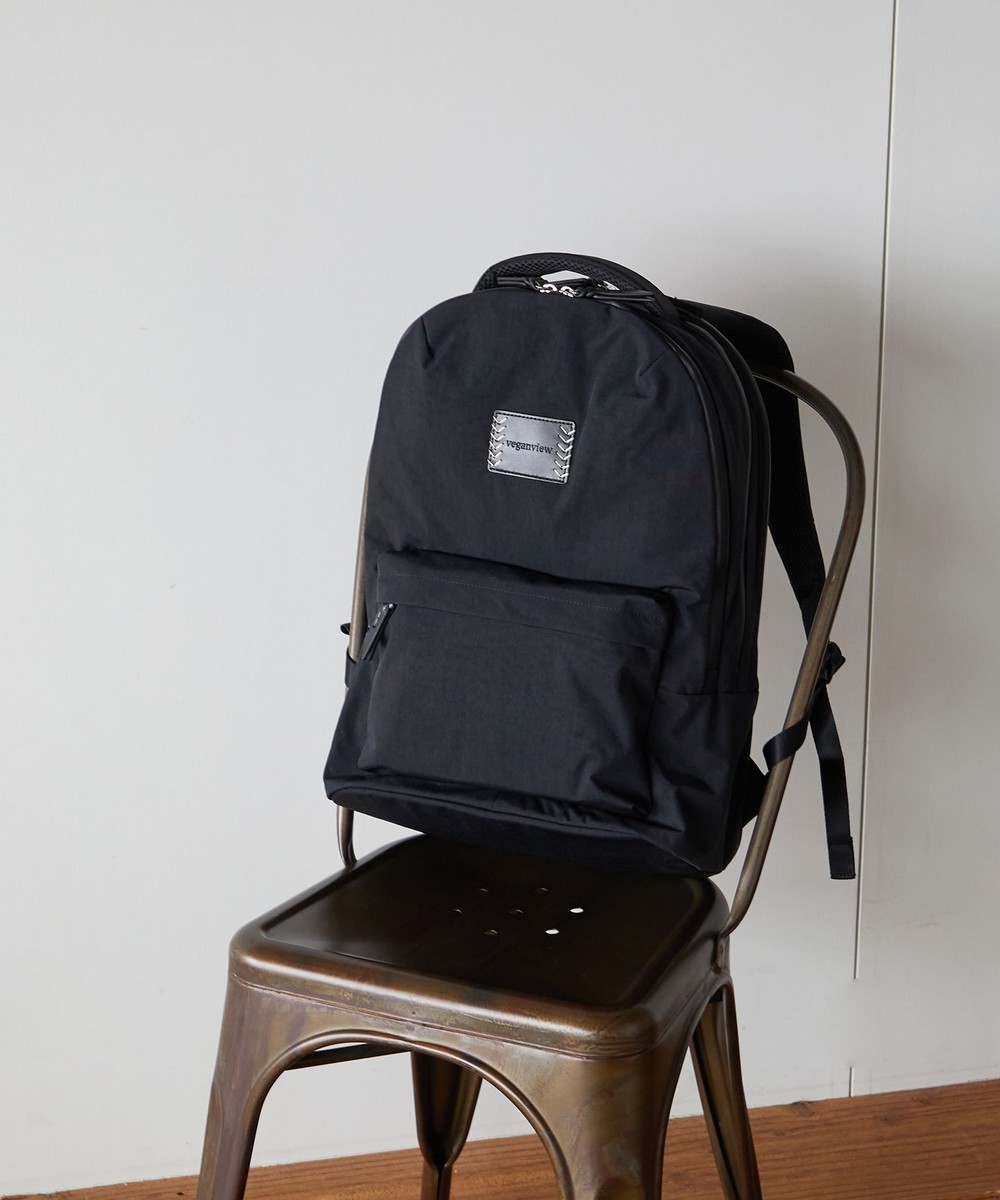 ＜オンワード＞LA BAGAGERIE>バッグ 【veganview】crinkle nylon backpack Lsize ブラック F レディース 【送料無料】画像