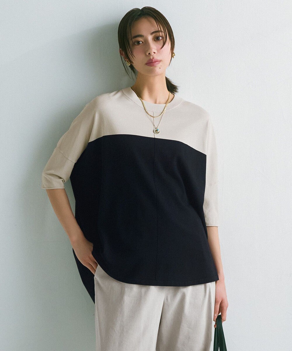 【オンワード】 ICB L(大きいサイズ)>トップス 【人気のため新色追加・接触冷感・UVカット・洗える】 VIS/NYハイゲージ プルオーバー トープ×ブラック L レディース 【オンワード】 ICB L(大きいサイズ)>トップス 【人気のため新色追加・接触冷感・UVカット・洗える】 VIS/NYハイゲージ プルオーバー トープ×ブラック L レディース