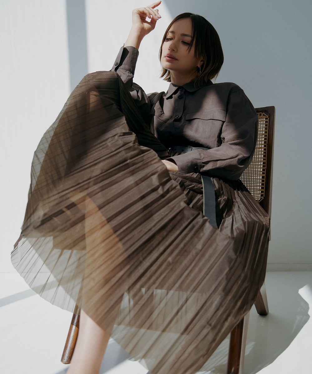 【オンワード】 ICB>スカート 【洗える】シアープリーツオーガン スカート ソイル S レディース 【オンワード】 ICB>スカート 【洗える】シアープリーツオーガン スカート ソイル S レディース