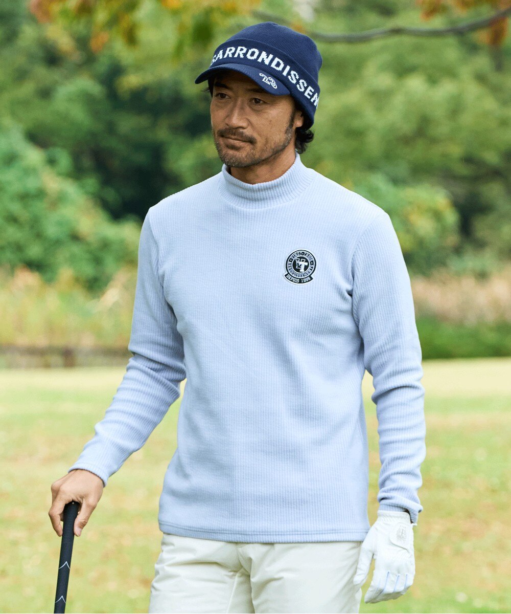 【オンワード】 23区GOLF>トップス 【MEN】冬の暖かトップス！グランサーモリブ モックネック ライトグレー LL メンズ