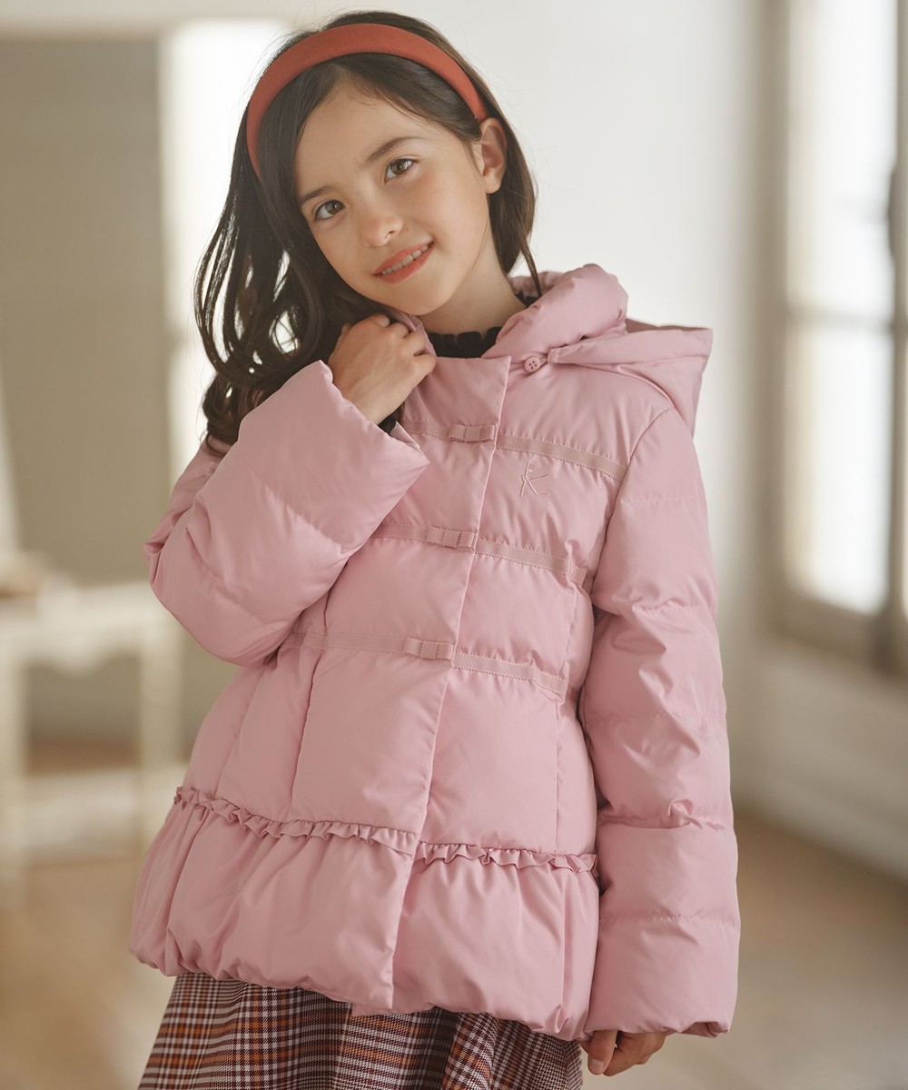 100％本物 ユニクロ キッズ 中綿 ダウンジャケット 120㎝ ピンク 子ども服