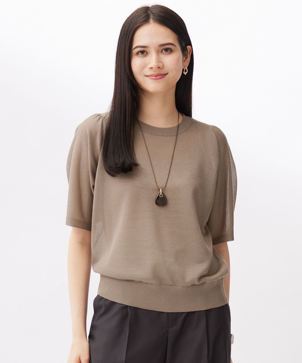 【オンワード】 自由区>トップス 【カタログ掲載・洗える】ブライトシアープルオーバー ニット モカ 38 レディース 【オンワード】 自由区>トップス 【カタログ掲載・洗える】ブライトシアープルオーバー ニット モカ 38 レディース