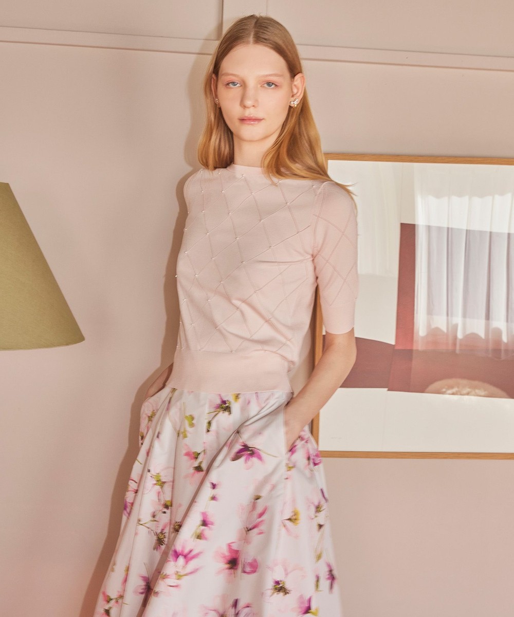 【オンワード】 TOCCA>トップス 【洗える】SPRINGTIME KNIT ニットプルオーバー ピンク M レディース 【オンワード】 TOCCA>トップス 【洗える】SPRINGTIME KNIT ニットプルオーバー ピンク M レディース