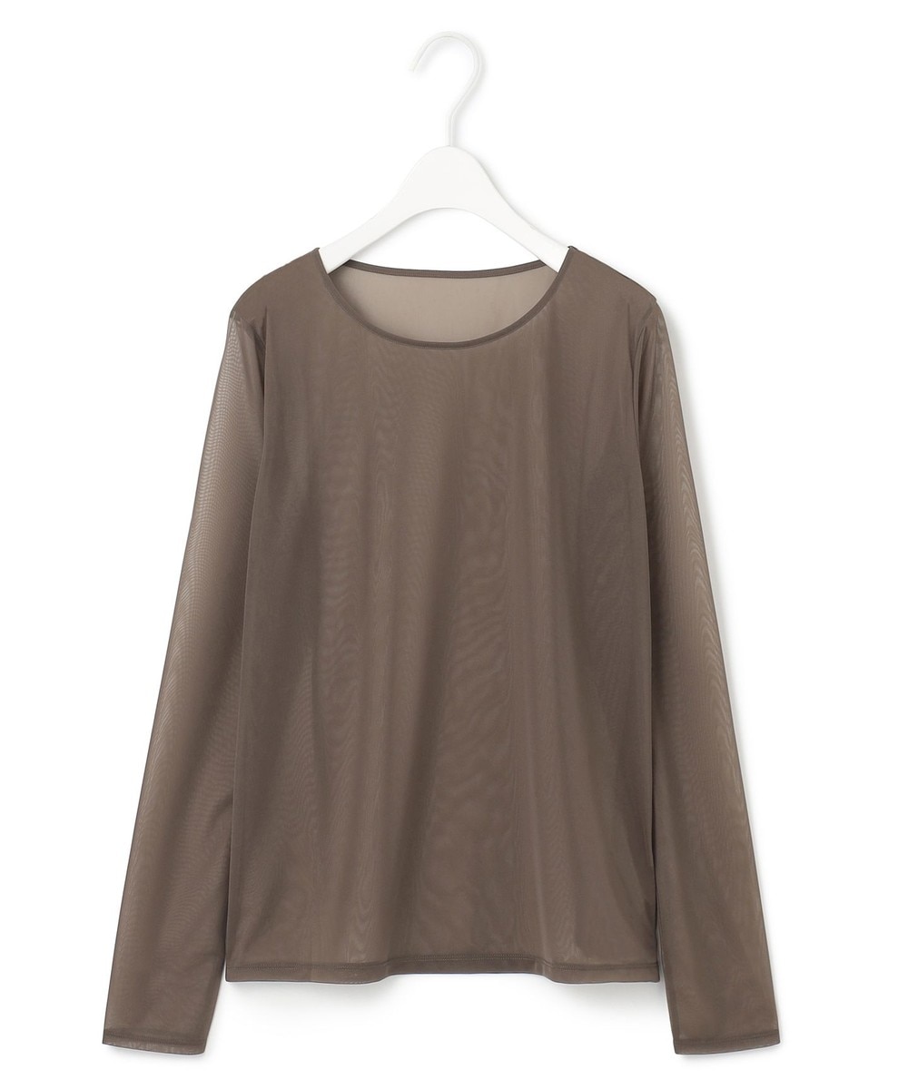 【オンワード】 ICB>トップス 【洗える】 マットトリコットチュール シアーカットソー フォーン S レディース 【オンワード】 ICB>トップス 【洗える】 マットトリコットチュール シアーカットソー フォーン S レディース