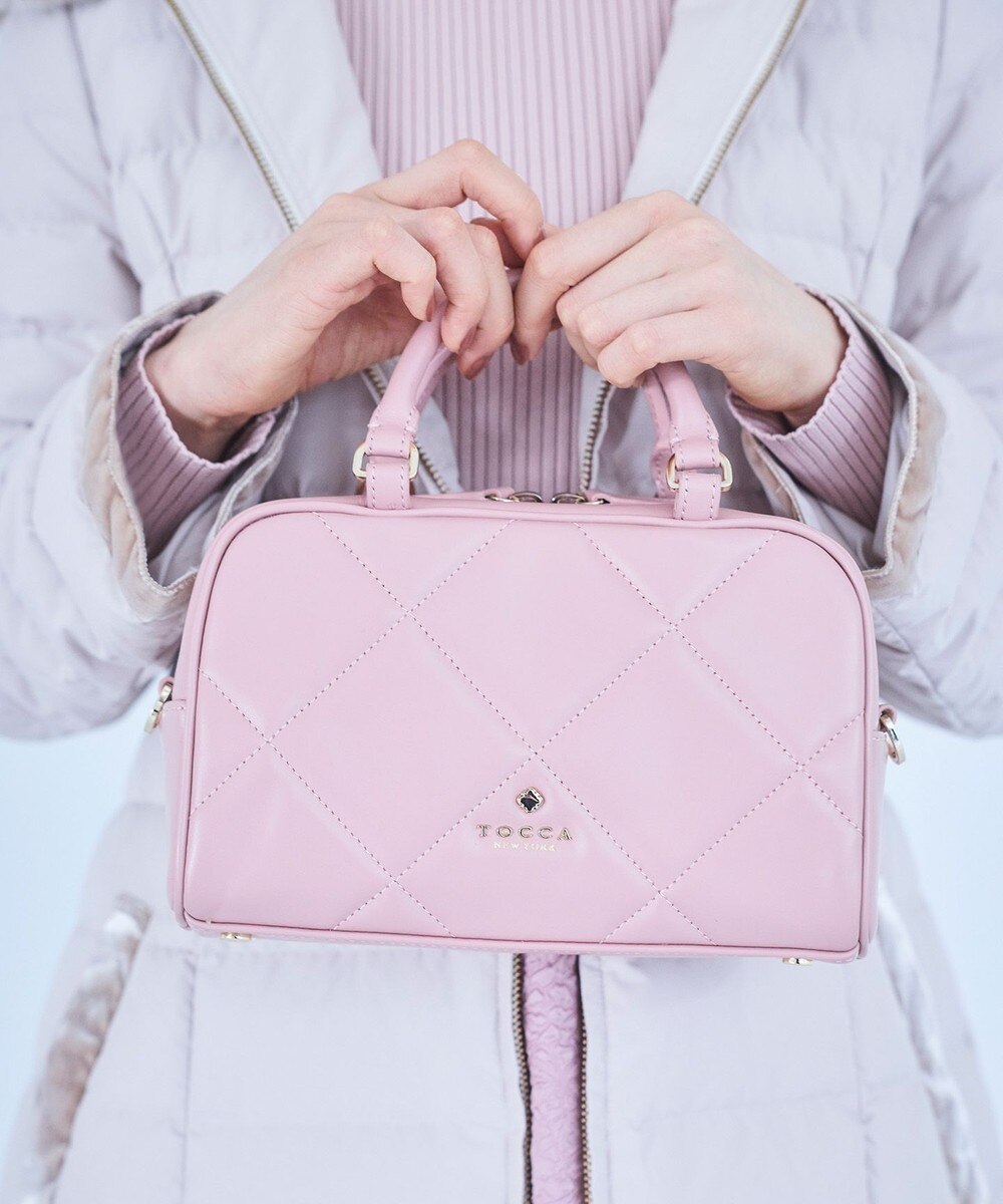 【オンワード】 TOCCA>バッグ 【美人百花掲載】OREILLER BAG ミニボストンバッグ ピンク F レディース