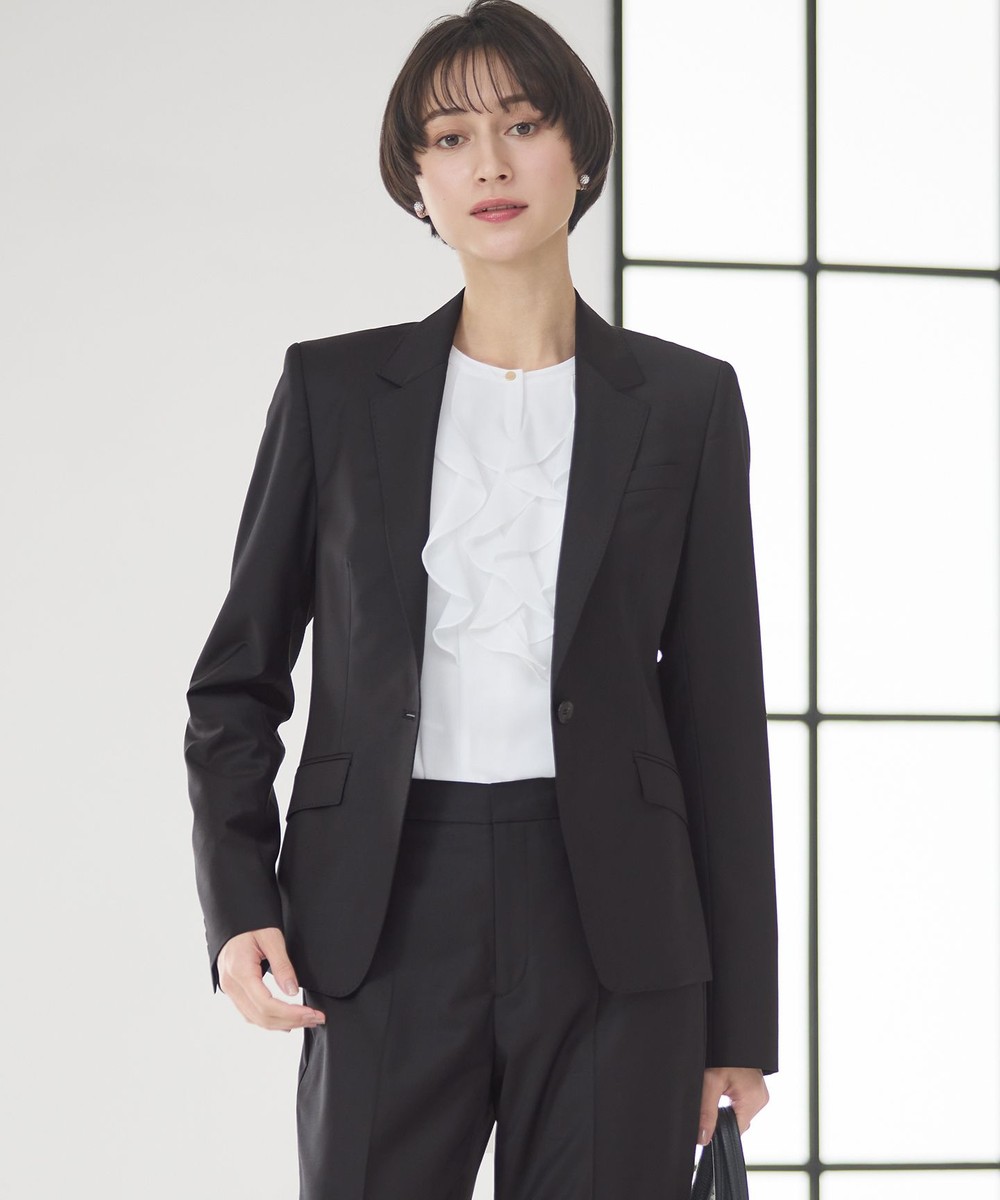 【オンワード】 23区>ジャケット/アウター 【先行予約/セットアップ対応】ファインネスウール 一つ釦 ジャケット ブラック 36 レディース 【オンワード】 23区>ジャケット/アウター 【先行予約/セットアップ対応】ファインネスウール 一つ釦 ジャケット ブラック 36 レディース