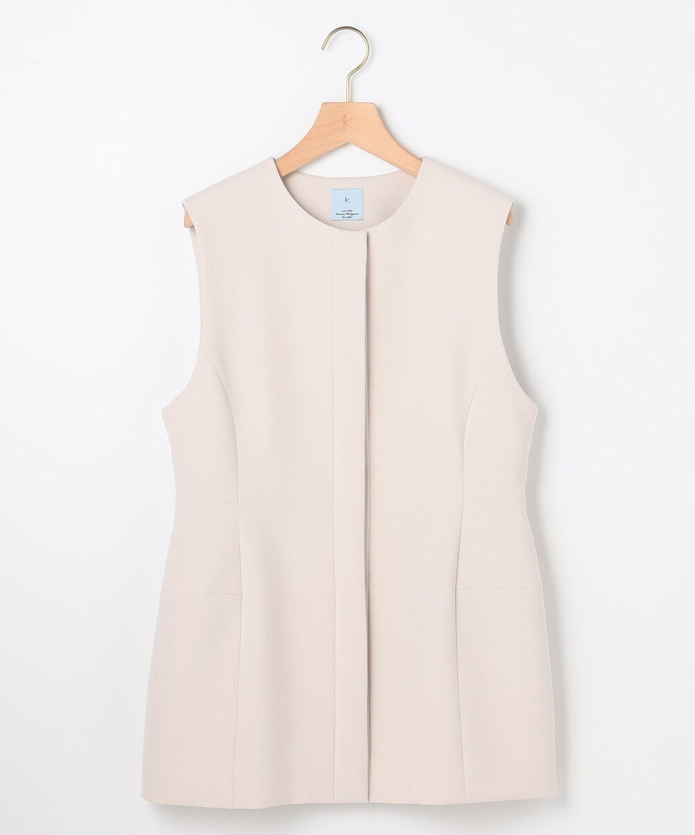 【オンワード】 組曲>トップス 【KUMIKYOKU NAVY】コンフォータブルドレープ ジレ アイボリー 3 レディース