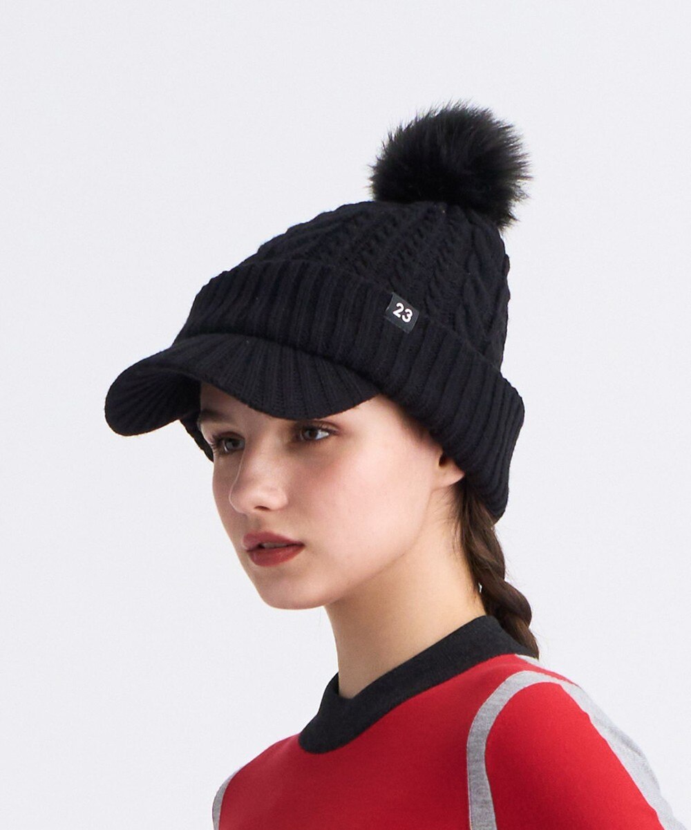 【オンワード】 23区GOLF>帽子 【WOMEN】ニットキャップ ブラック F レディース