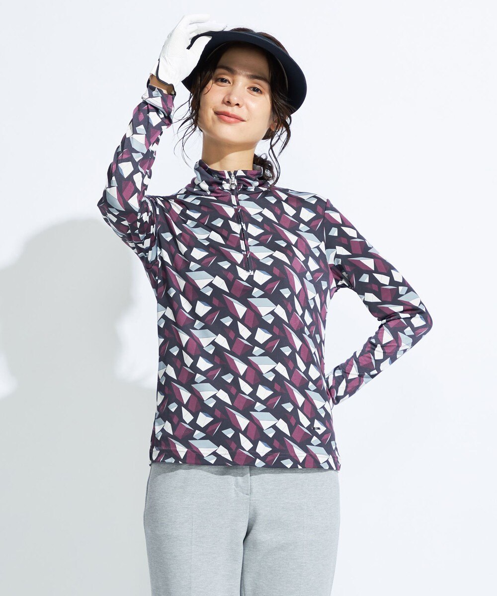 【オンワード】 DAKS GOLF>トップス 【WOMEN】アーキテクチャープリント カットソー ネイビー M レディース 【送料無料】