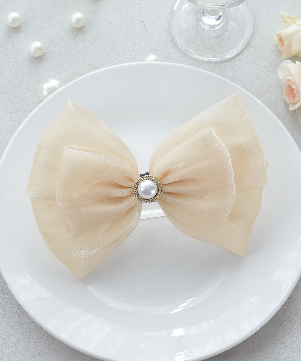 オーガンジーリボンバレッタ