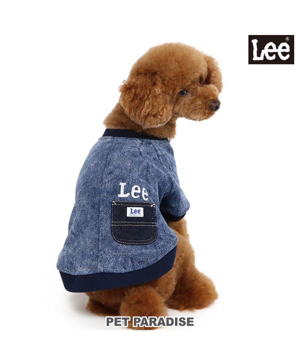 PET PARADISE>ペットグッズ Lee ウォッシュ加工 トレーナー 小型犬 紺（ネイビー・インディゴ） ＤＭ 【送料無料】