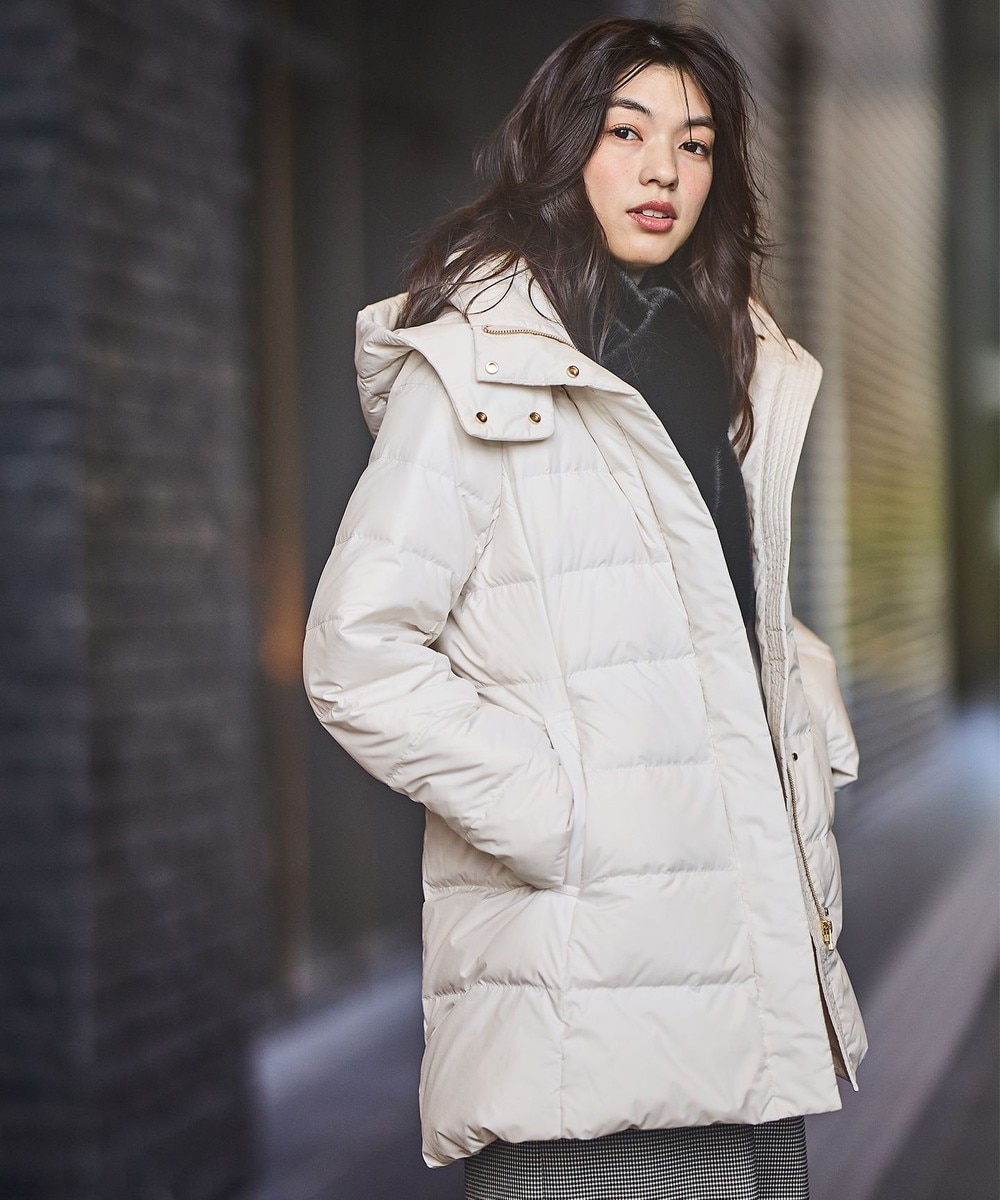 【オンワード】 ANY>ジャケット/アウター 【洗濯機可/フード取り外し可能/撥水】楽映えリッチロング丈ダウン エクリュ 3 レディース 【オンワード】 ANY>ジャケット/アウター 【洗濯機可/フード取り外し可能/撥水】楽映えリッチロング丈ダウン エクリュ 3 レディース