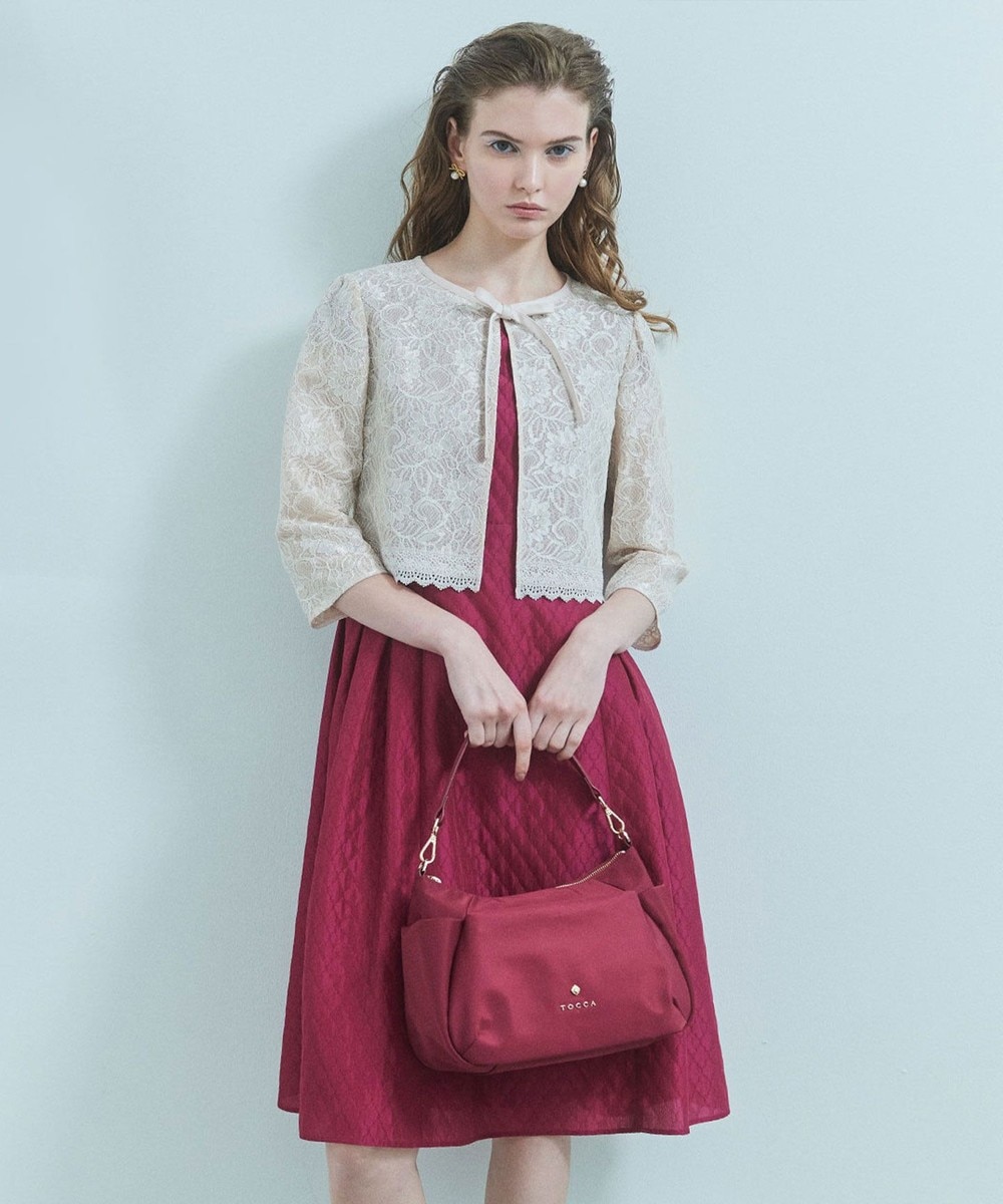 【オンワード】 TOCCA>ワンピース 【洗える】QUEEN OF CLOVER ドレス ローズレッド 4 レディース 【オンワード】 TOCCA>ワンピース 【洗える】QUEEN OF CLOVER ドレス ローズレッド 4 レディース